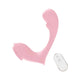 Remote-controlled wearable magnetic vibrating egg, discreet design, pink color, with remote control.