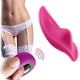 Wearable panty vibrator with remote control and textured design for clitoral stimulation.