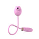 2-in-1 Peppy Pig vibrator with clitoral suction and thrusting functionality in pink.