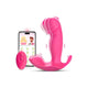Wearable G-Spot dildo vibrator with app control and dual-motor stimulation.
