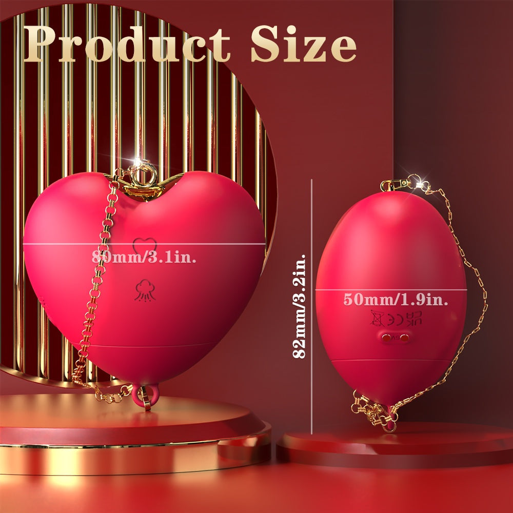 Love Cute Clitoral Suction Stimulator with heart-shaped design and air pump for unique sensation.