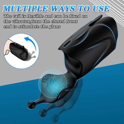 Automatic multi-use male masturbator with 10 vibration modes, featuring flexible use, high-grade silicone, and waterproof design.