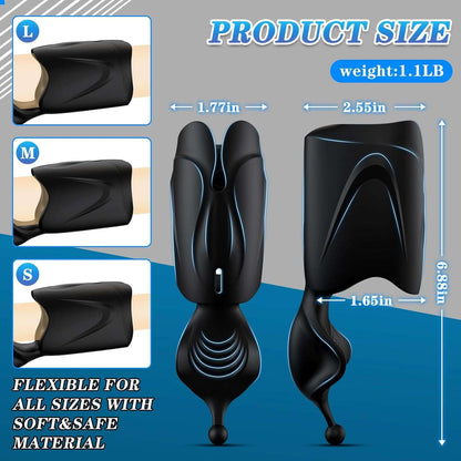Automatic Multi-Use Male Masturbator with 10 Vibration Modes and Flexible Design